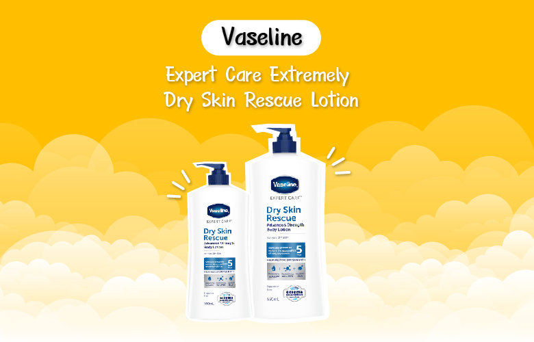 6.Vaseline Expert Care Extremely Dry Skin Rescue lotions