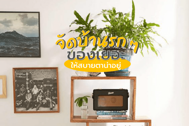 จัดบ้านรก ของเยอะให้สบายตาน่าอยู่…