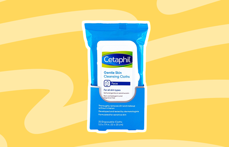 1.Cetaphil Gentle Skin Cleansing Cloths Soft And Gentle For Sensitive Skin 25 Disposable Cloths ทำความสะอาดผิวหน