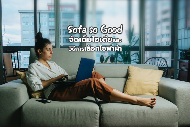 Sofa so good จัดเต็มไอเดียวิธีการเลือกโซฟาผ้า