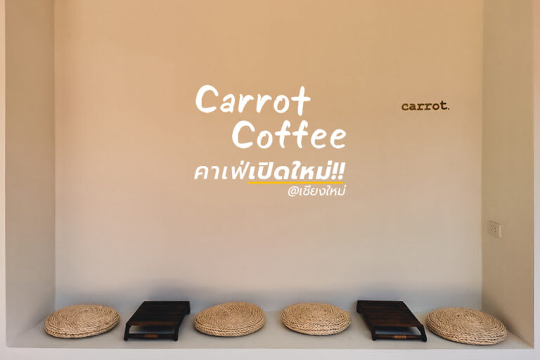 Carrot Coffee คาเฟ่เปิดใหม่ แถวคูเมืองเชียงใหม่