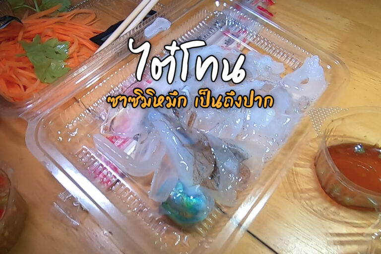 ไต๋โทน ซาชิมิหมึก เป็น ๆ ถึงปาก ไม่ต้องตก ไม่ต้องไปตลาด บริการถึงที่ – แสมสาร สัตหีบ