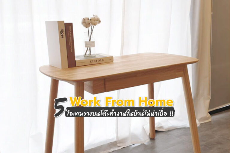 Work From Home 5 ไอเทม วางบนโต๊ะทำงานในบ้านไม่น่าเบื่อ !!