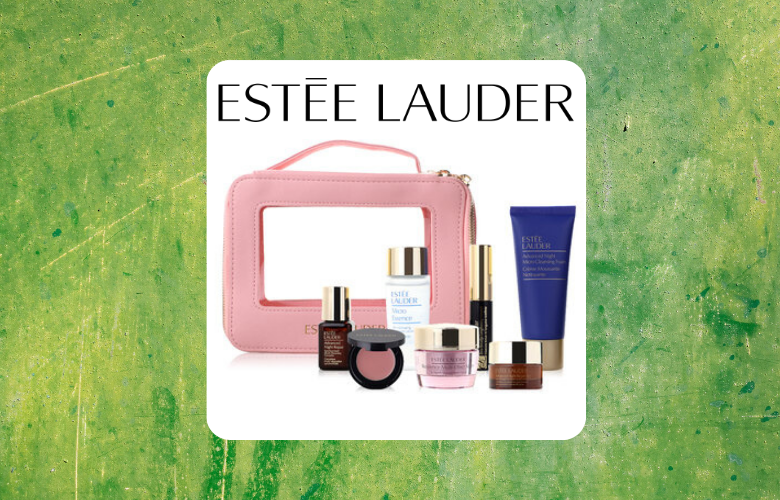 Estee Lauder Set Clear Pink Bag (7Items) รวมเซตเครื่องสำอางสกินแคร์