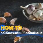 How to วิธีเก็บกระเทียมให้สดใหม่เสมอ