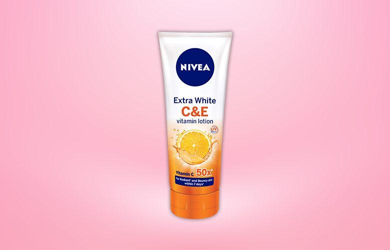 โลชั่นสูตรผิวขาว NIVEA Extra White C & E Vitamin Lotion