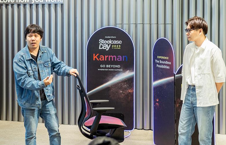 โมเดอร์นฟอร์ม เปิดตัวเก้าอี้รุ่นใหม่ KARMAN งาน Steelcase Day 2023