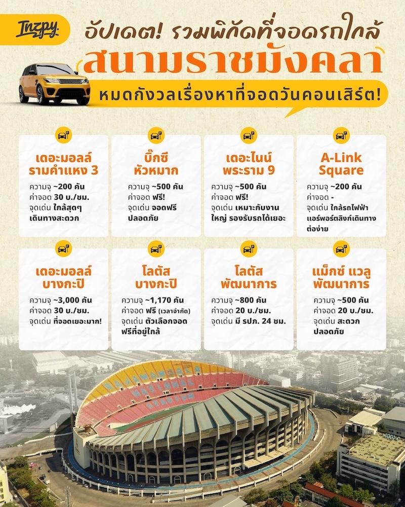 ที่จอดรถสนามราชมังคลา