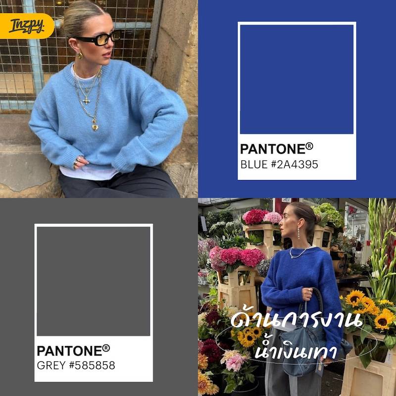สีน้ำเงินเทาด้านการงาน