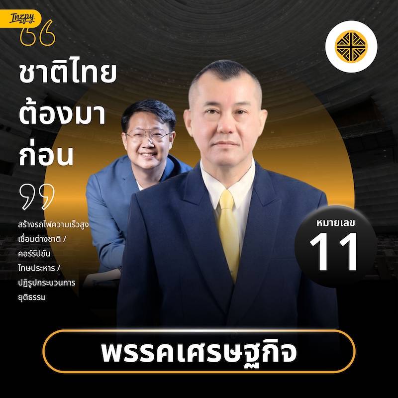 แคนดิเดตนายก พรรคเศรษฐกิจ หมายเลข 11 พลเอก รังษี กิติญาณทรัพย์