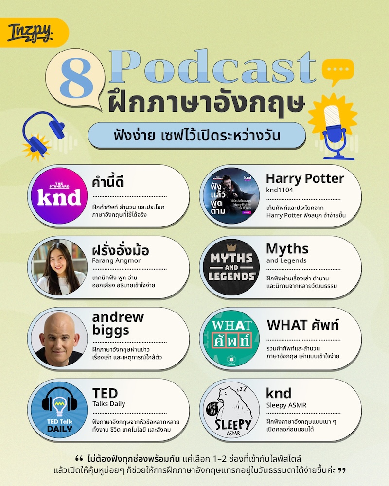 8 ช่องและรายการฝึกภาษาอังกฤษ ฟังง่าย ไม่ต้องเริ่มจากคอร์สยาวๆ